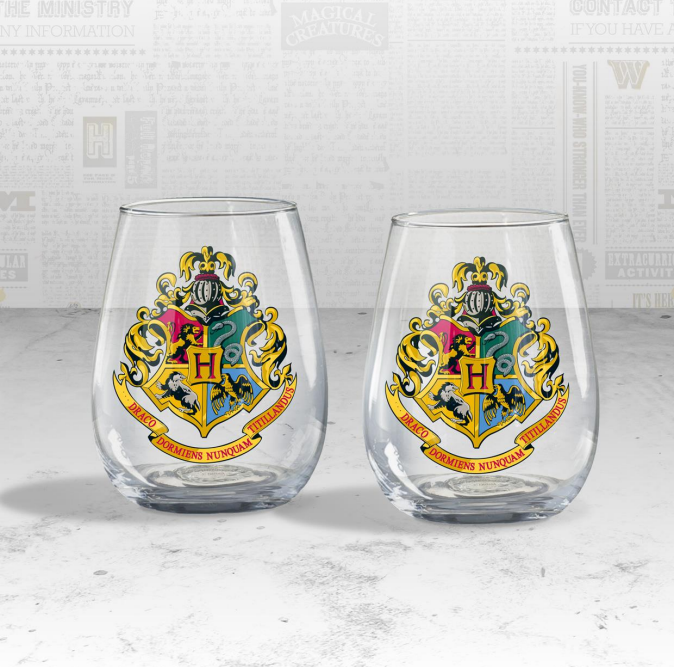 Harry Potter - Ensemble de 2 verres Griffondor et Slytherin - L