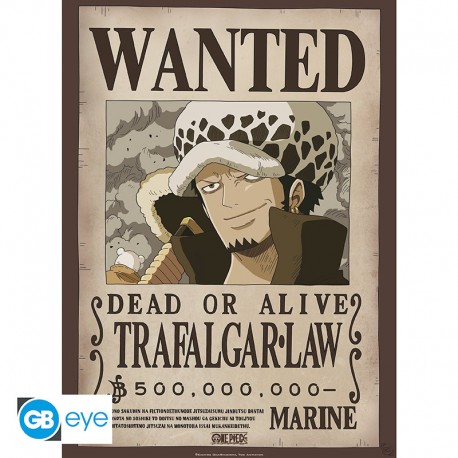 ONE PIECE – Poster «Wanted Law» (52×38)